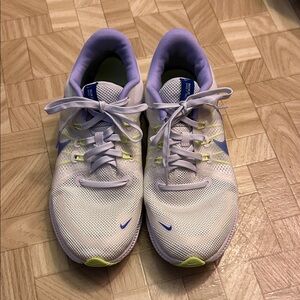 Nike Women's White and Lavender Athletic Shoes